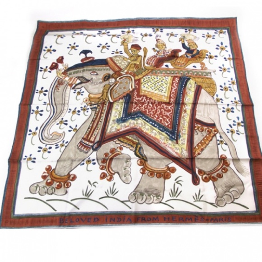 Authentic Hermès Beloved India Silk Scarf 90 cm